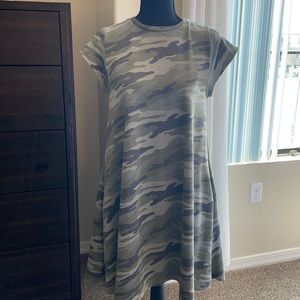 Short Sleeve Camo Dress